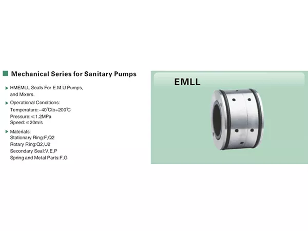 EMLL Sanitary Pump Mechanical Seal